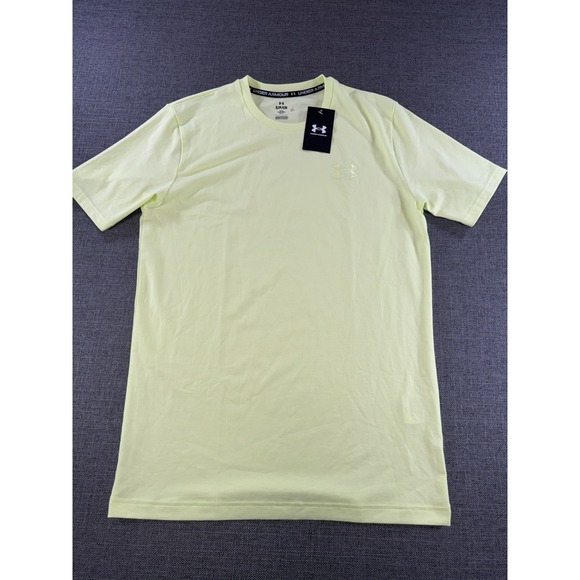 Under Armour Other - Under Armour Men's Small Yellow HeatGear‎ T-Shirt Loose Fit Short Sleeve NWT
